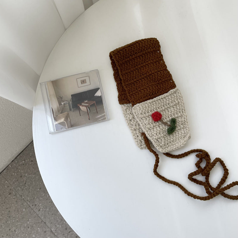 Handmade Knitted Lace-up Ear Warmer Girl Earmuffs Autumn And Winter