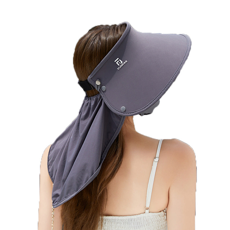 Ice Silk Shawl UV Protection Sun Hat
