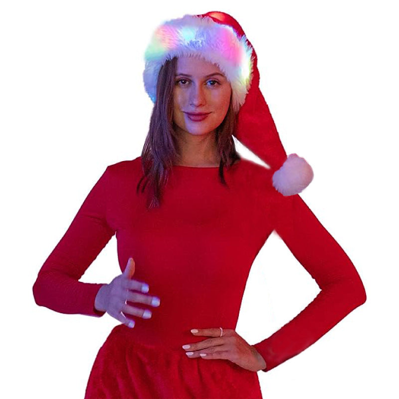 Colorful LED Christmas Hat For The Elderly