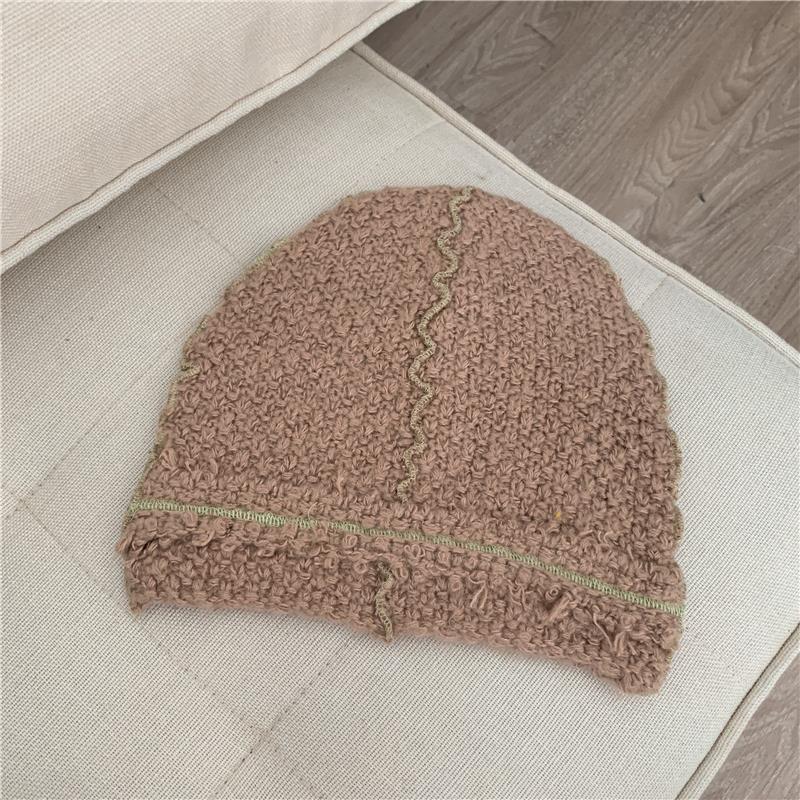 Knitted Wool Hat With Ear Protector