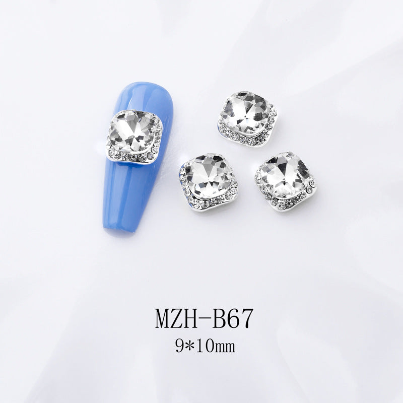 K9 Ultra-Shiny Flat-Back Rhinestones In White For Nail Art Decorations