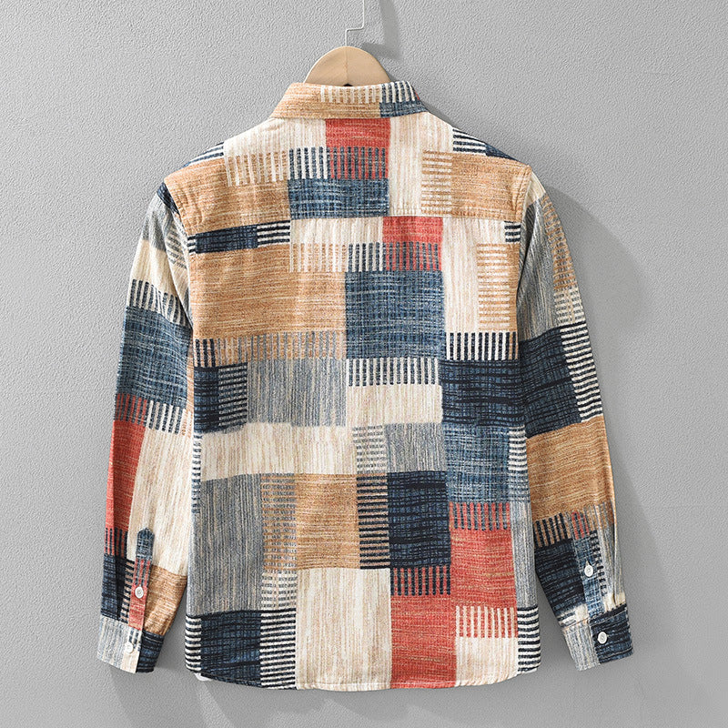 Japanese Fashion Printed Long Sleeve Shirt