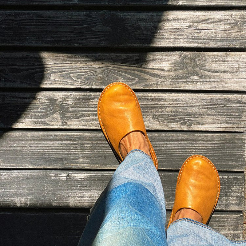 Leather Slippers Home Non-slip Slippers