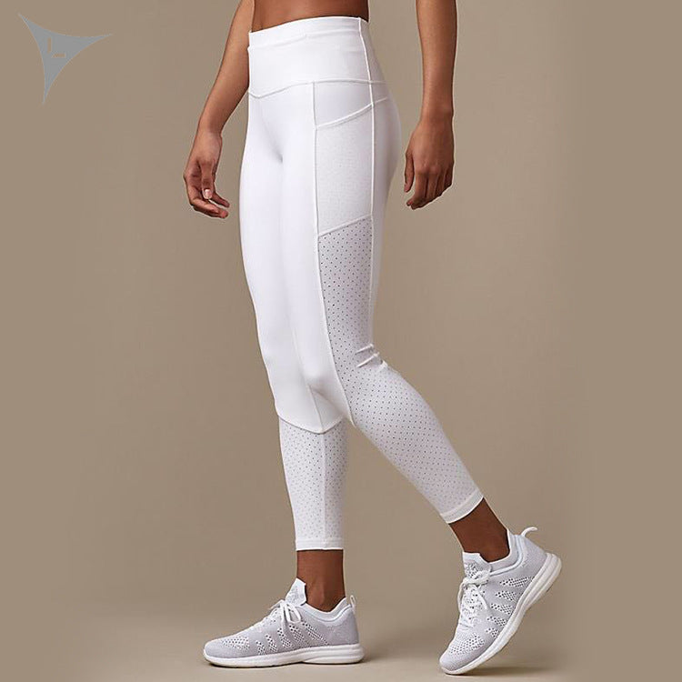 Seamless Tummy-Control Nude-Feel Running Yoga Fitness Pants
