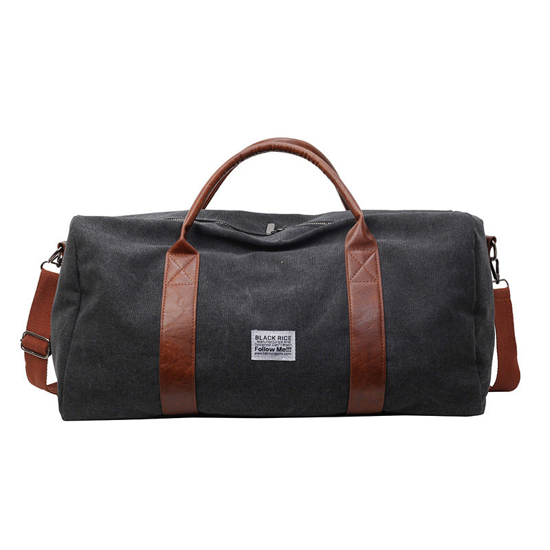 Short Distance Folding One-shoulder Canvas Portable Crossbody Travel Big Bag