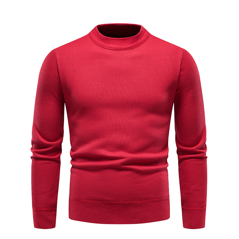 Fleecforet tyk sweater til mænd