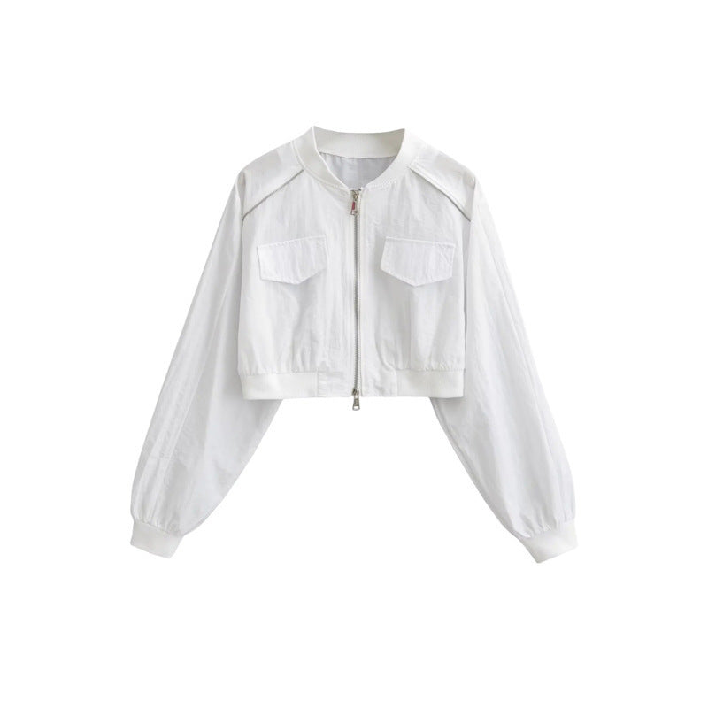 Short American-style Vintage Workwear Jacket
