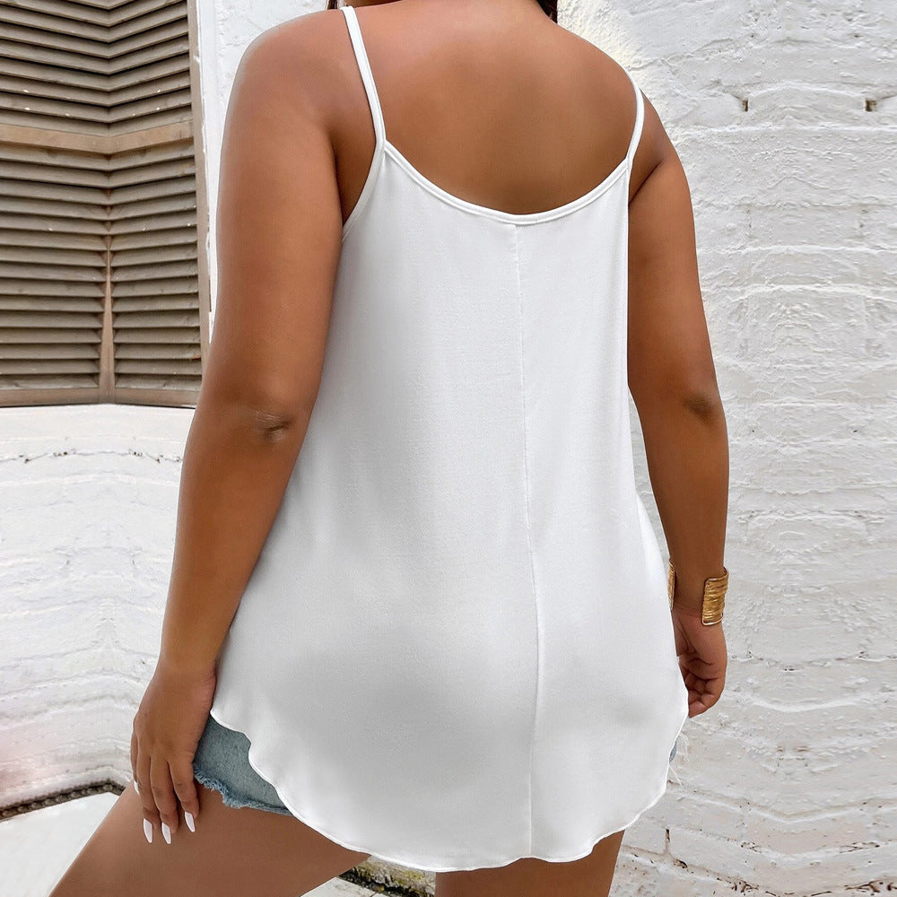 Women's Casual Waist-tied Versatile Solid-color Top