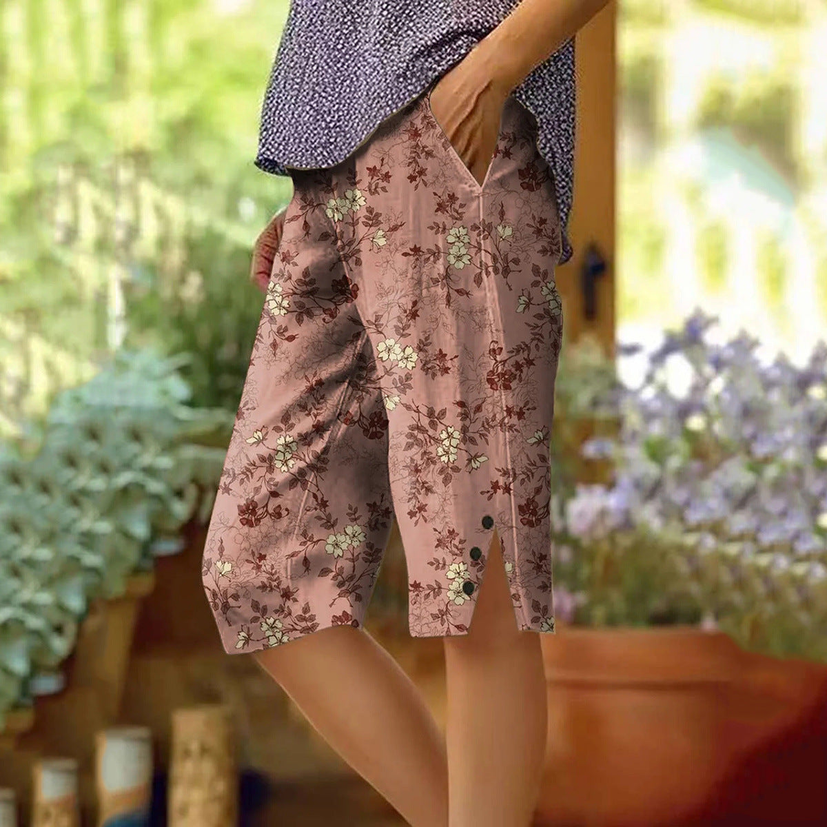 Women's Fashion Personalized Floral Casual Shorts