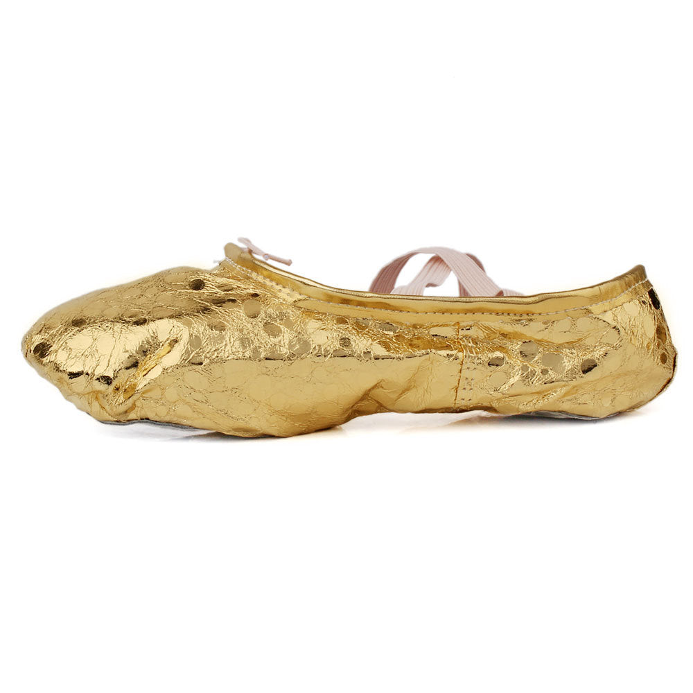 Children  Gold And Silver Stage Performance Shoes