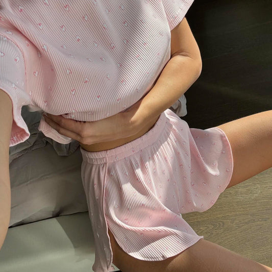 Women's Vest And Shorts Loungewear Set