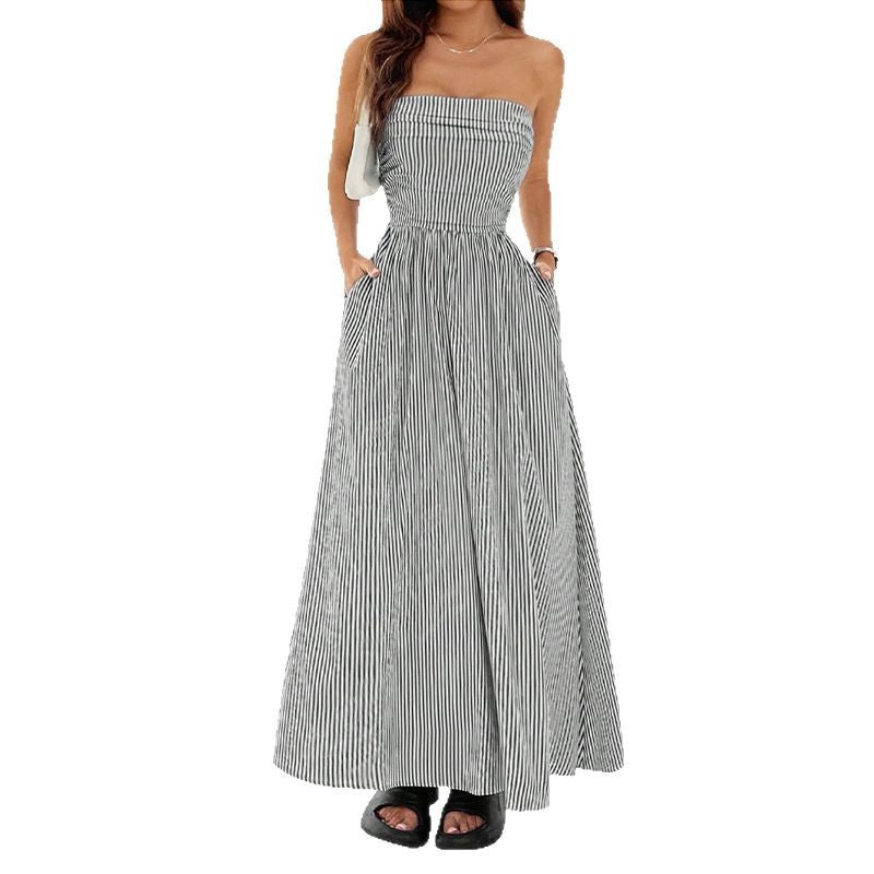 Long Pocket Dress For Women