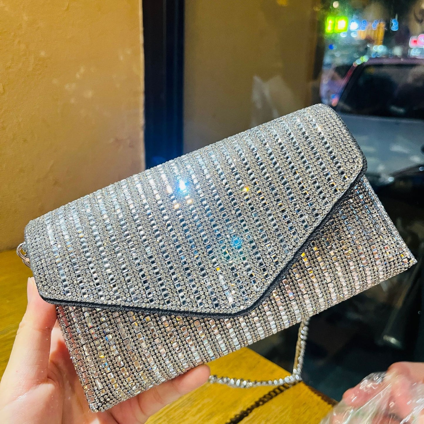Rhinestone One-shoulder Messenger Women's Bag Trendy Fashion Net Red All-match