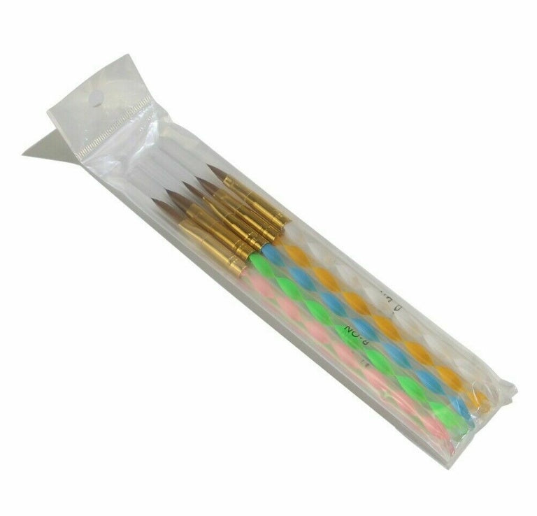 Carved And Painted Pen Spiral Set