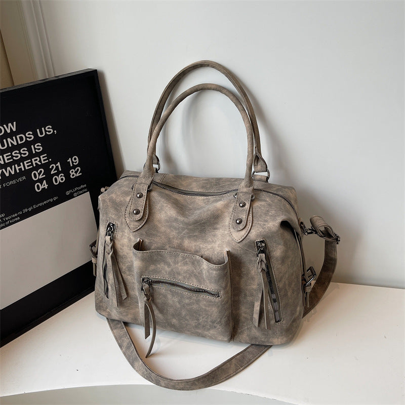 Retro Textured Women's Large-capacity Casual Fashion Messenger Bag
