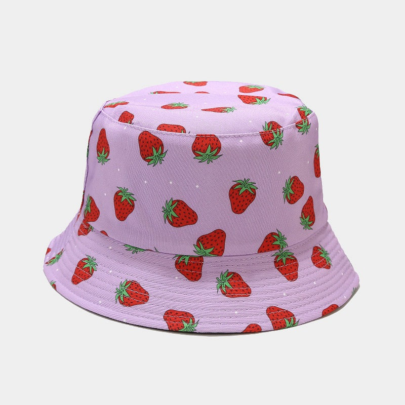 Fruit Pattern Bucket Hat Men And Women Outdoor Casual Sun Hat