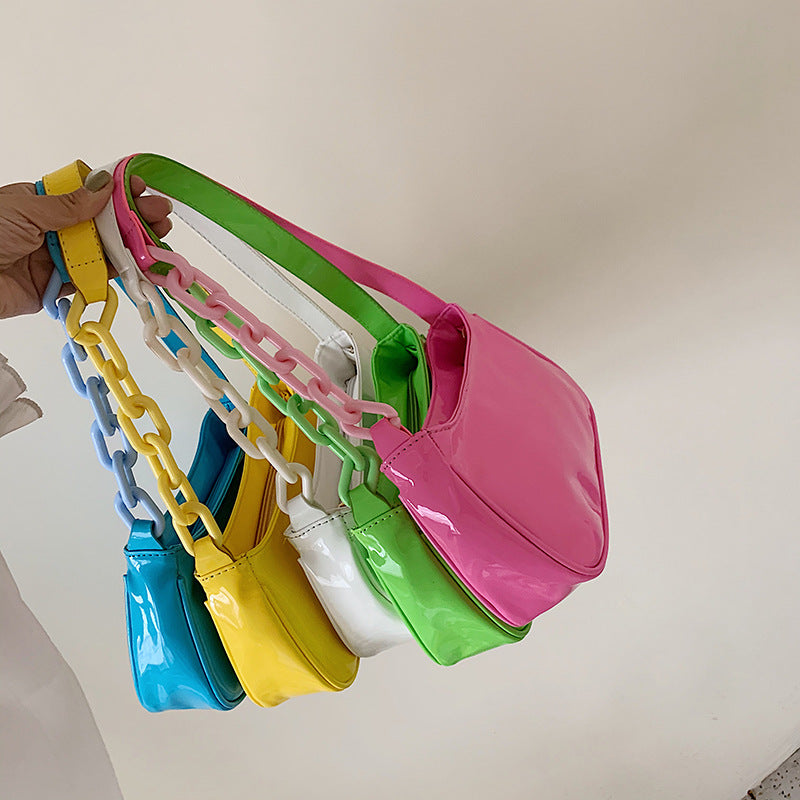 Chain One Shoulder Candy Color Fashion Female Bag