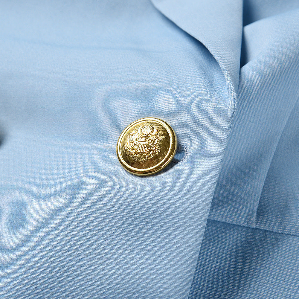 European And American Ladies British Polyester Small Suit