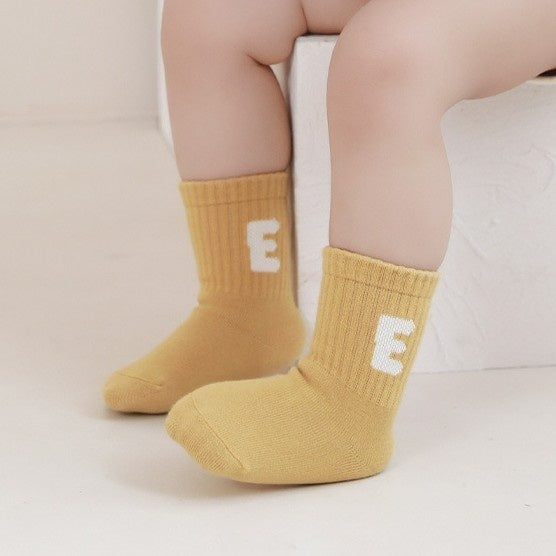 Children's Preppy Style Striped Cotton Socks