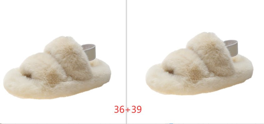 Zenda Vilde Hjemmesko i Pels til Kvinder