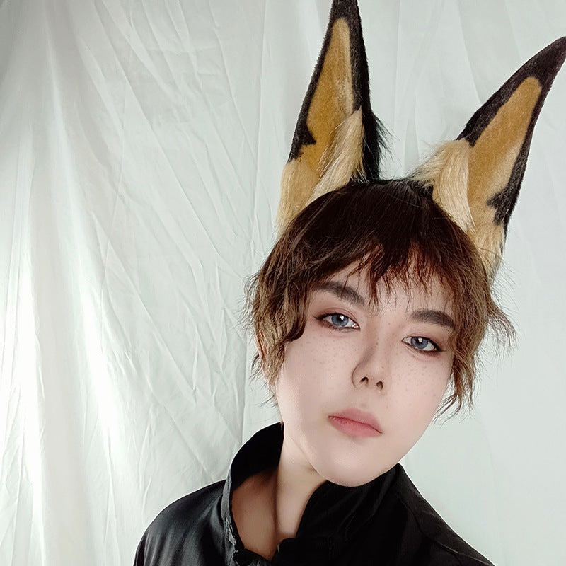 Domineering Mr Dobbin Dog Ear Headband Animal Personification Cos Barrettes