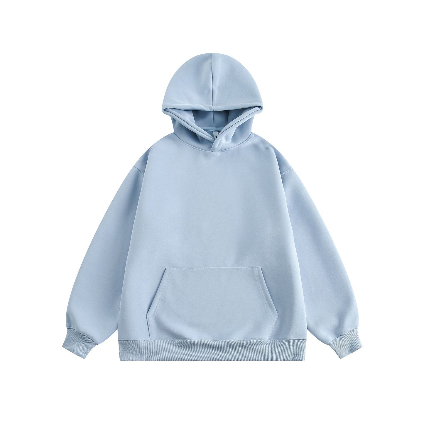New Couple Simple Pullover Women's Clothing Solid Color All-match Hoodie