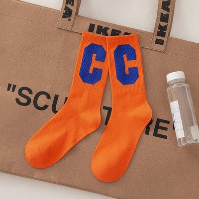 Socks Women's Big Love Medium Tube Macaron Color