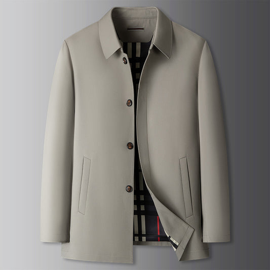 Business-casual trenchcoat til mænd i store størrelser – Executive overtøj