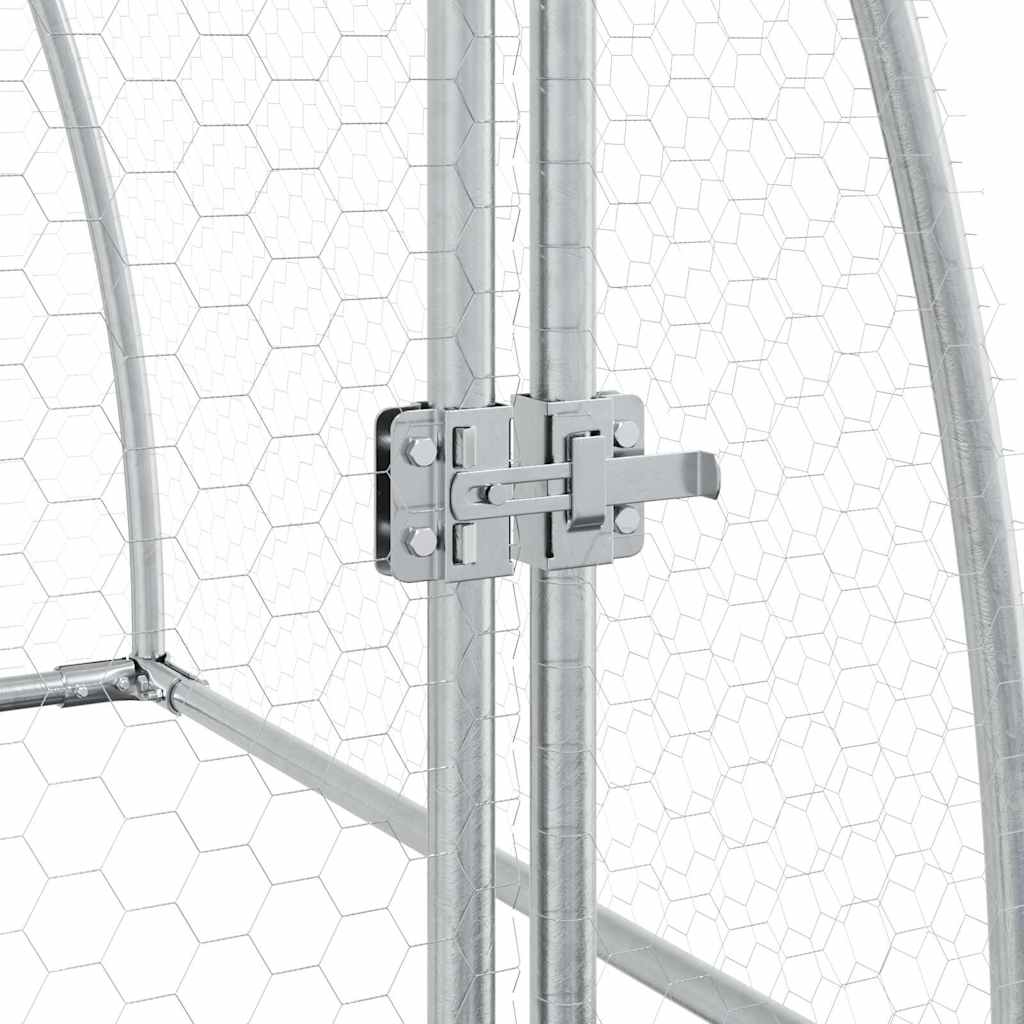 Chicken Cage Silver 100x Galvanized   Chicken Cage Silver