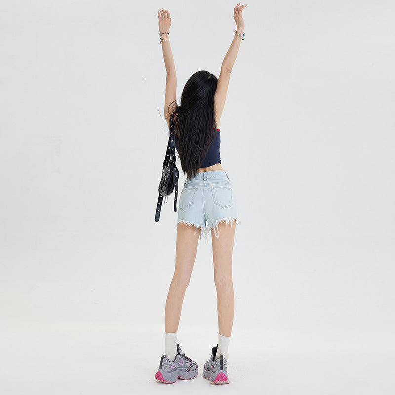 Fashion Ripped Cool Denim Shorts For Women