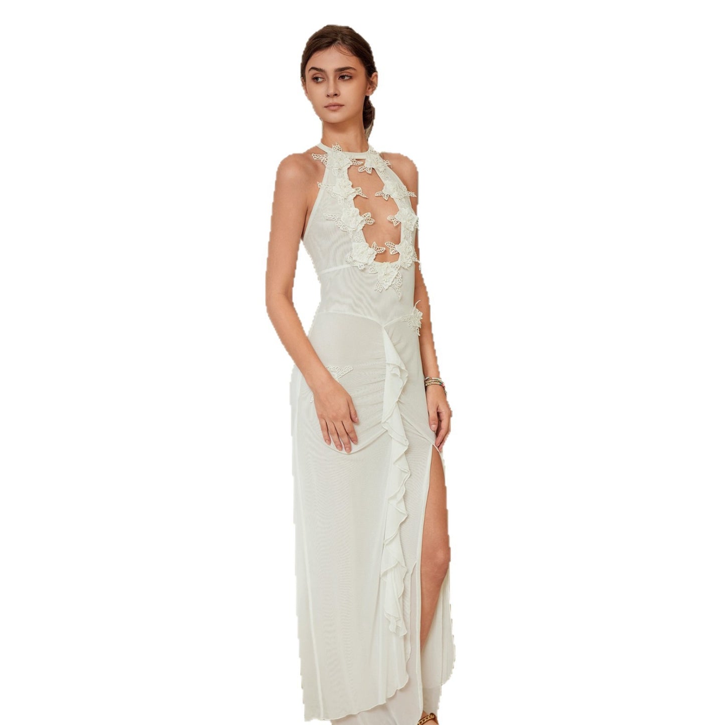Sexy Cutout Backless Beach Cover-Up Bikini Swimsuit Beach Dress