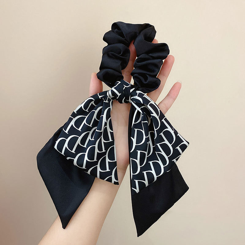 French Big Name Letter Headband Women's Tied Hair