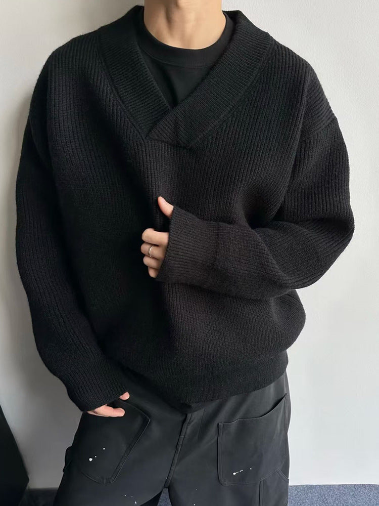 Layered Look With A Relaxed Knit Cardigan Over A Base Top