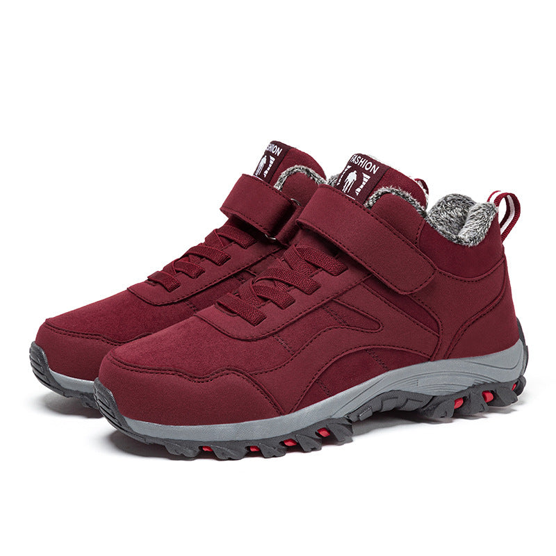 Women's High-top Fleece-lined Walking Shoes