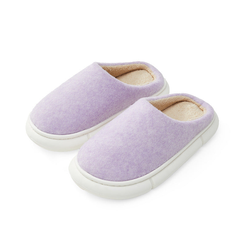 Cotton Slippers Women's Winter Super Soft Thick Bottom Stepping On Shit Feel Warm And Non-slip Couples Indoor Silent Home