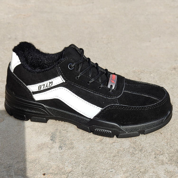 Men's Steel-toed Fallwinter Labor Insurance Shoes Anti-smash And Anti-puncture