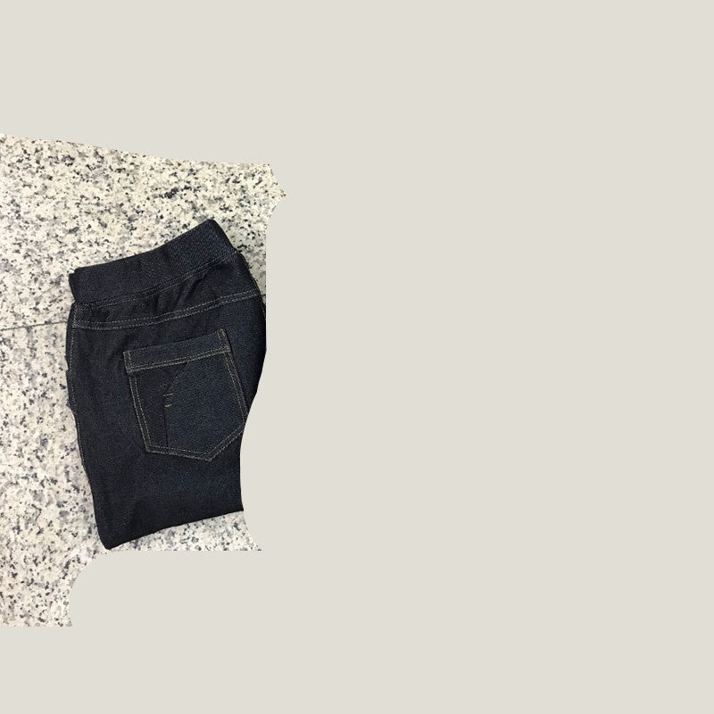 Oversized Jeans til Kvinder, Efterår, Stræk, Høj Talje