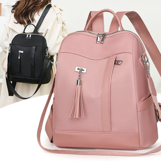 Large Capacity Simple Commute Backpack Versatile Small Schoolbag