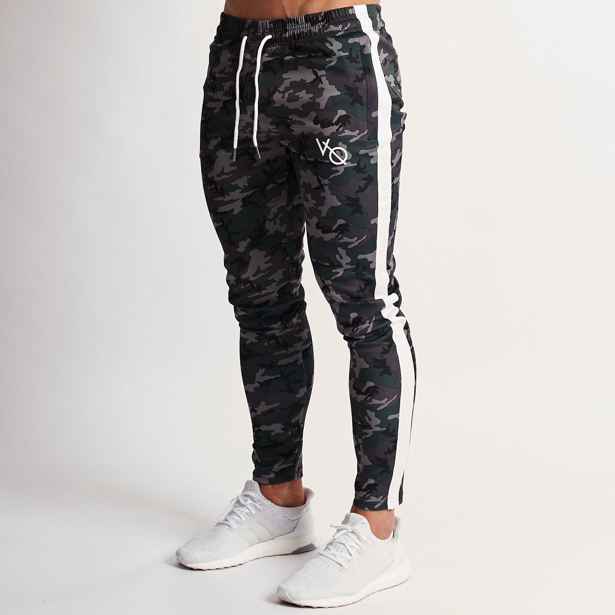 Stretch Side Stripe Camouflage Workout Training Pants