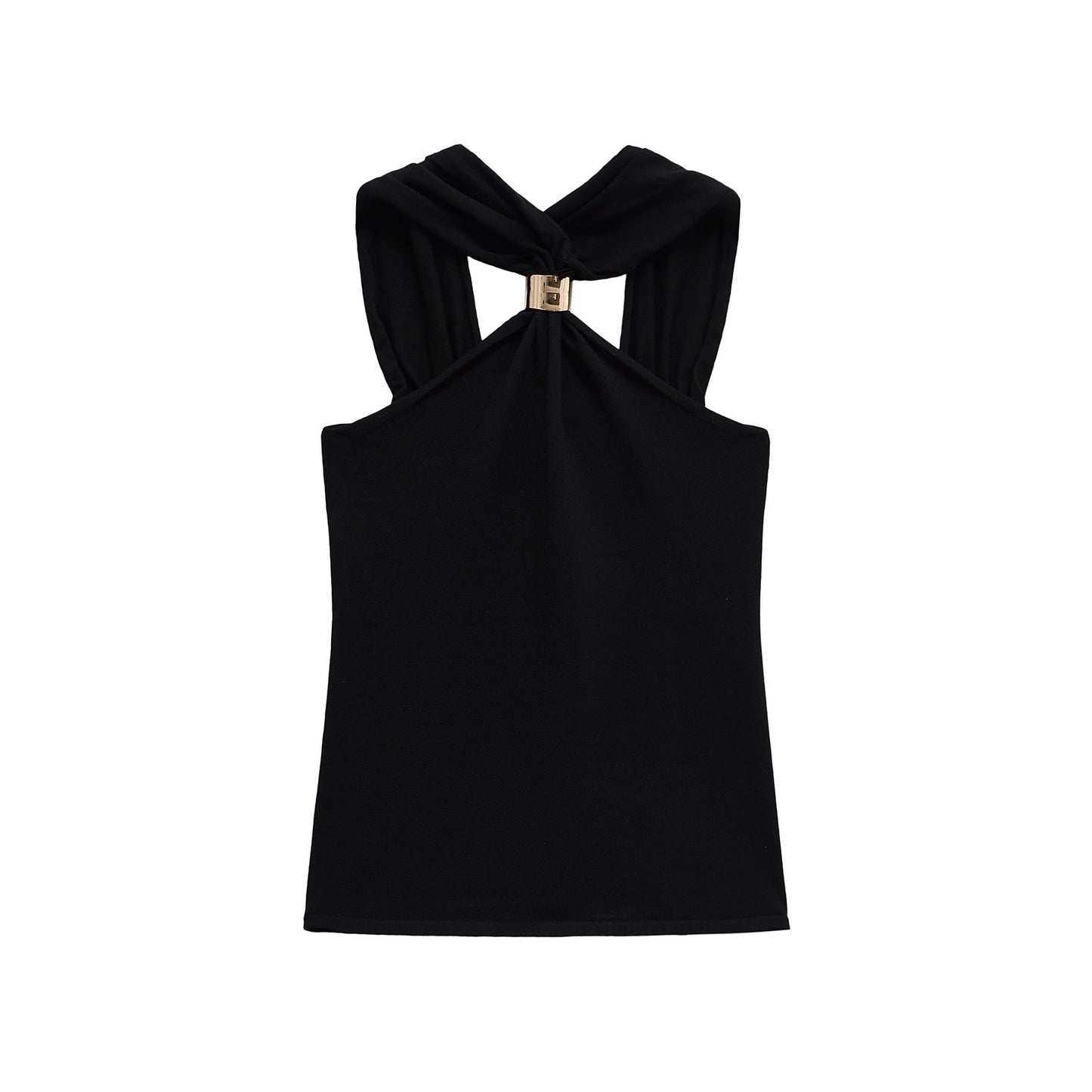 European And American Style Stylish Simple And Versatile Halter Slim Vest