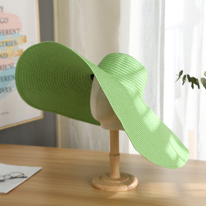 Women's Casual Large Brim Light Board Sunshade Hat