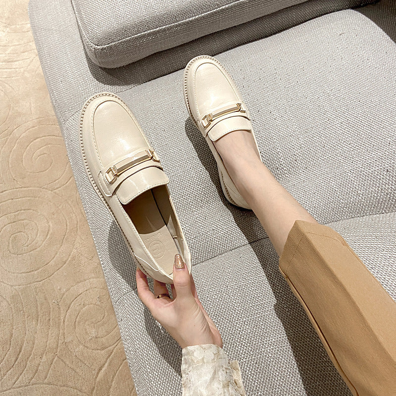 Women's British Style Soft Leather Shoes