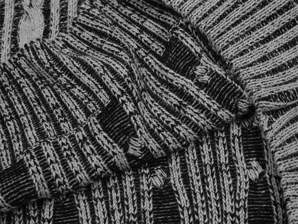 Fashion Vertical Stripes Casual Sweater Men