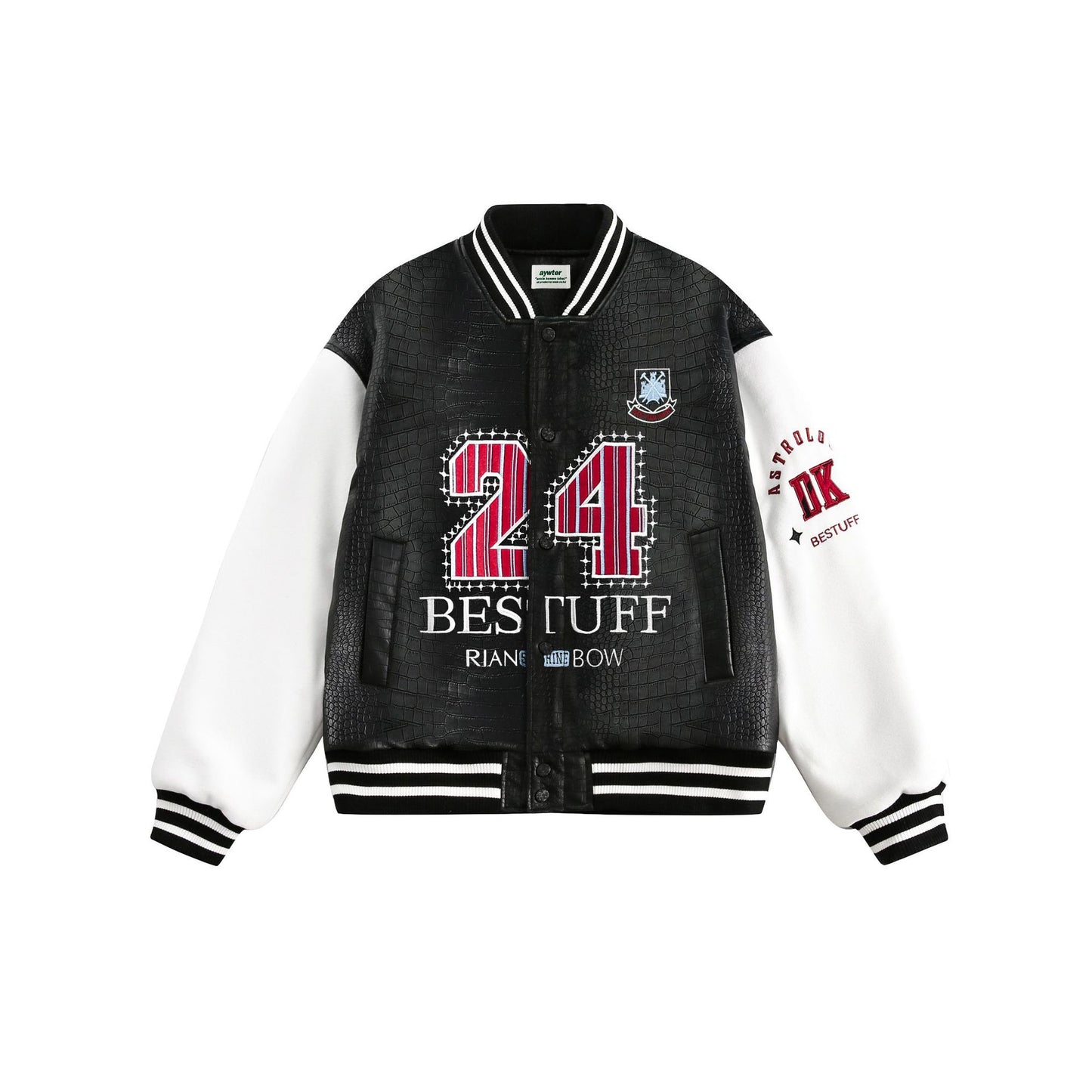Paste Cloth Embroidery Flight Jacket