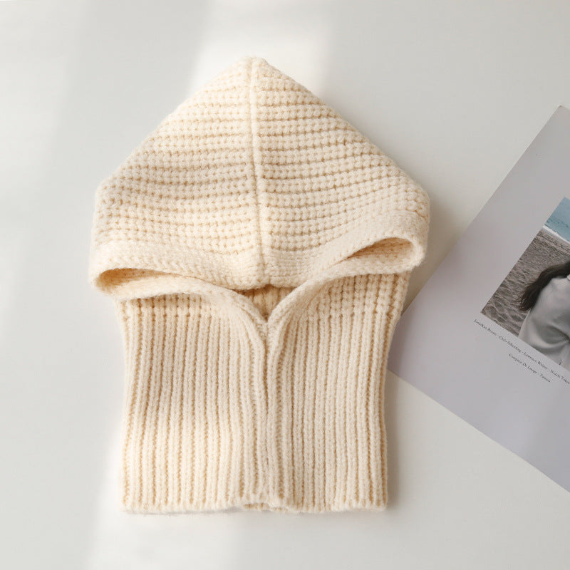Warm Neck Wrap Wool Hat