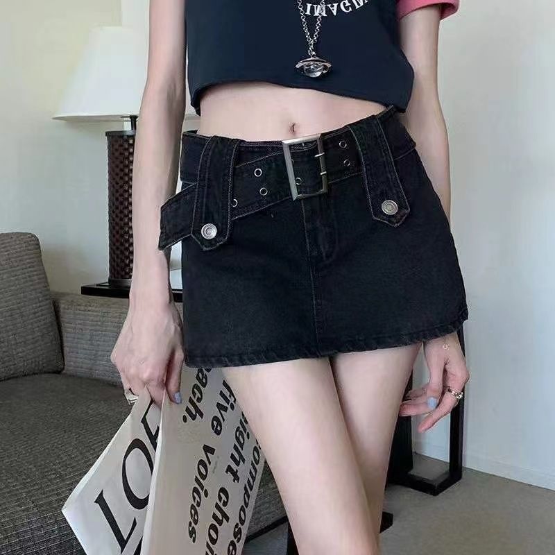 Womens SpringSummer High-Waisted Slimming A-Line Bodycon Skirt