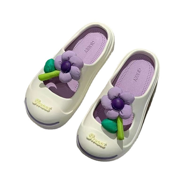 Lazy Slippers Lukkede Tåer til Dame i Moderne Sødt Design