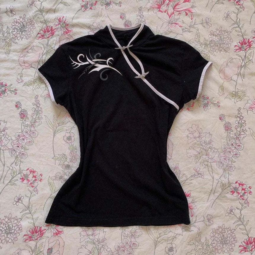 Retro-chic Modern Chinese-style Fashion T-shirt