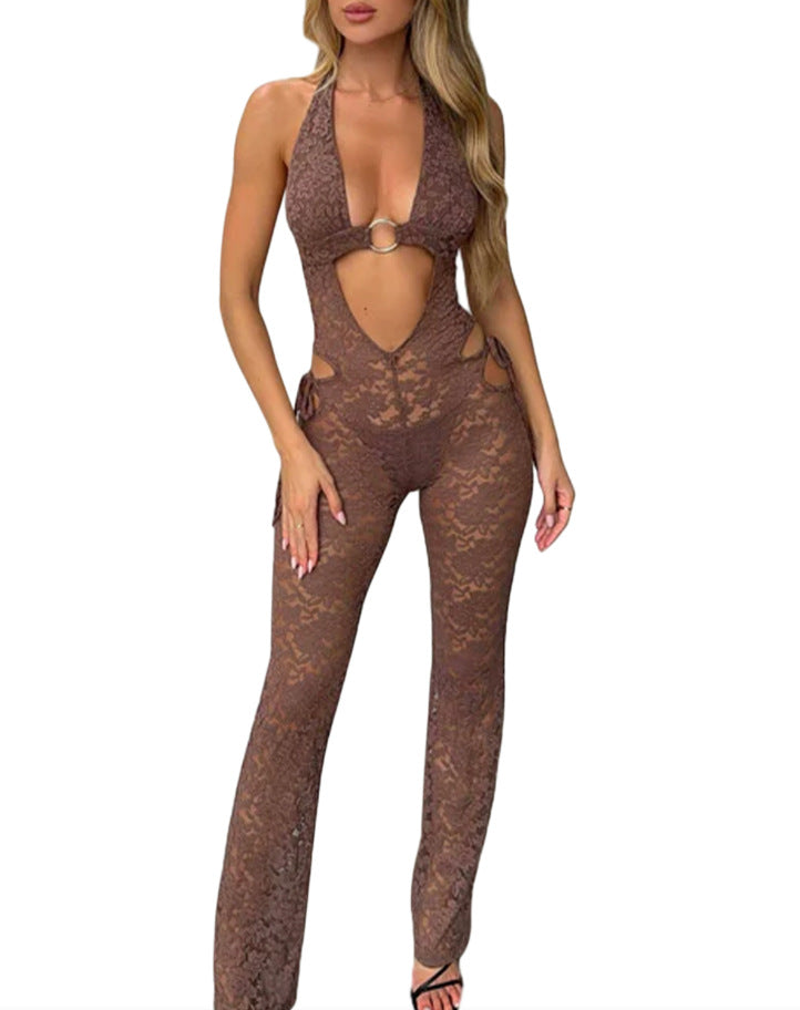 Halter New Women's Micro-pull One-piece Trousers