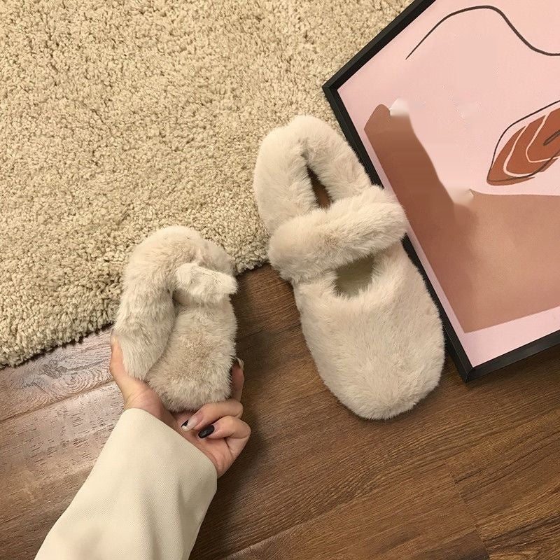Outerwear Plus-size Women's Shoes Fluffy Shoes